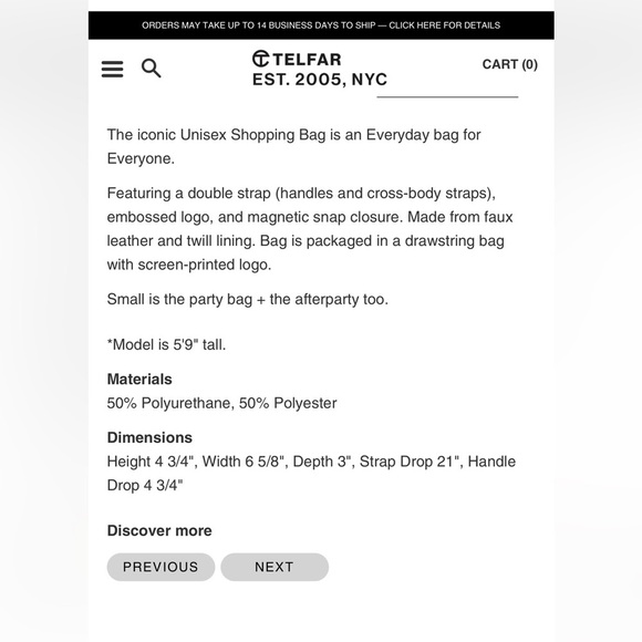 Telfar Small Shopping Bag Highlighter Yellow - Picture 9 of 9